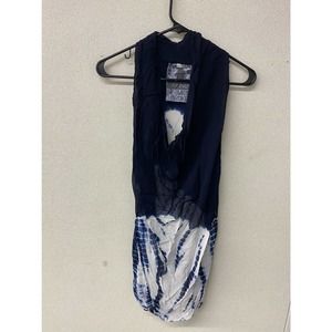 Young Fabulous Broke Tank Size XS Blue Tie Dye